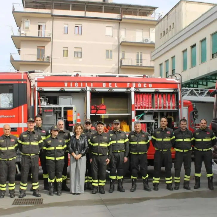 Vibo, visita istituzionale del prefetto Colosimo al Comando dei vigili del fuoco