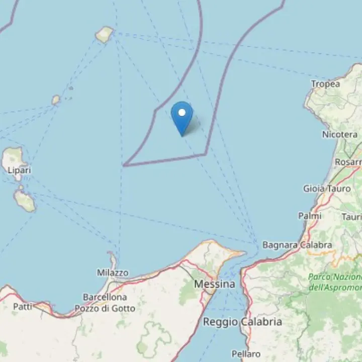 Terremoto al largo delle coste del Vibonese: scossa di magnitudo 4.3