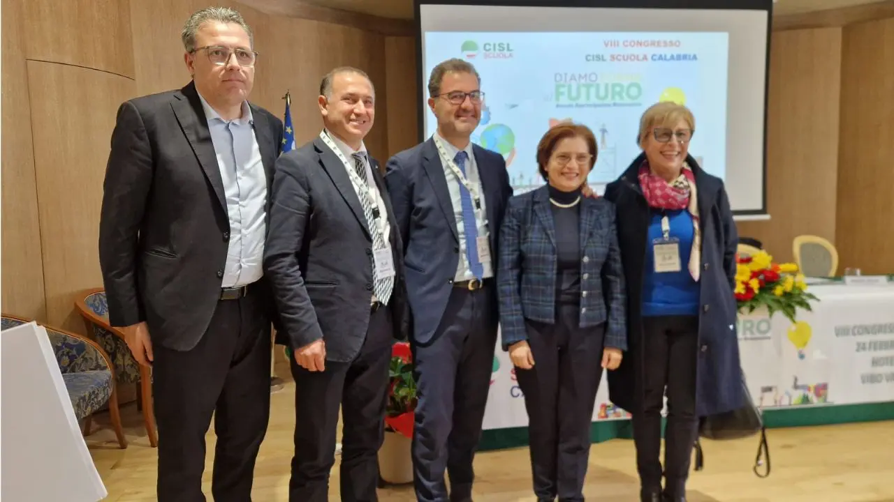 Cisl Scuola Calabria: Raffaele Vitale eletto segretario generale durante i lavori dell'ottavo Congresso regionale tenutosi a Vibo