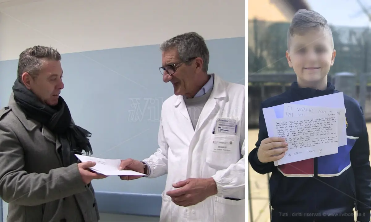 Aveva 8 anni quando a Vibo gli salvarono la vita, il piccolo Leo scrive ai medici dello Jazzolino e fa piangere tutti: «Non vi ho dimenticati» - VIDEO