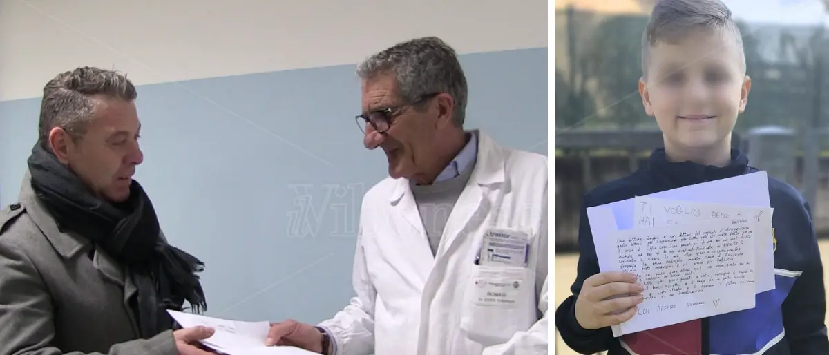 Aveva 8 anni quando a Vibo gli salvarono la vita, il piccolo Leo scrive ai medici dello Jazzolino e fa piangere tutti: «Non vi ho dimenticati» - VIDEO