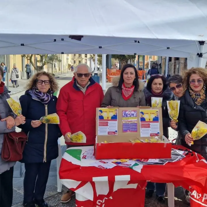 Vibo Valentia, la Cgil in piazza per sensibilizzare sui diritti delle lavoratrici e promuovere i quesiti referendari