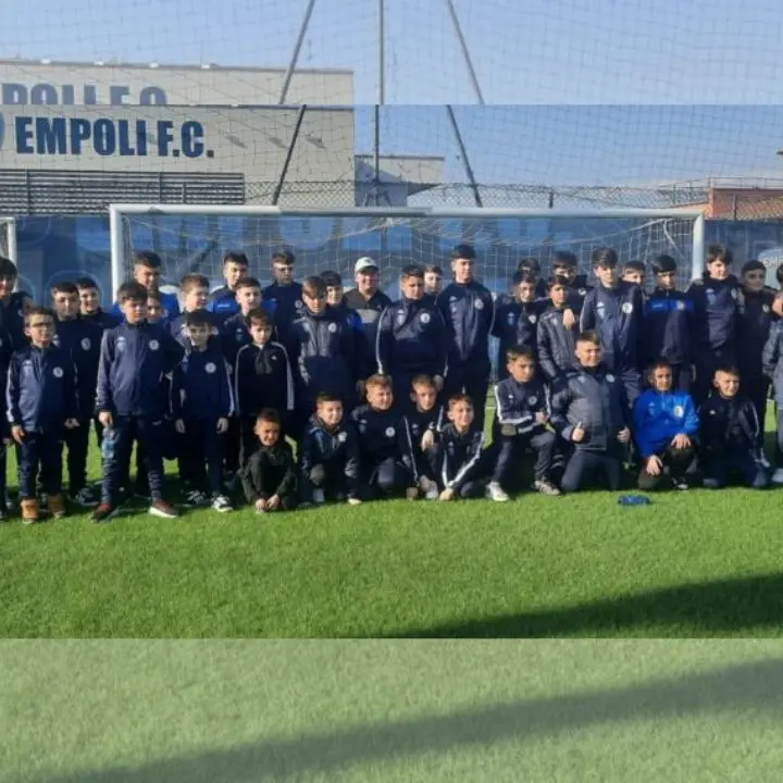 Mileto, i giocatori in erba dell’Academy ospiti in Toscana dell’Empoli calcio