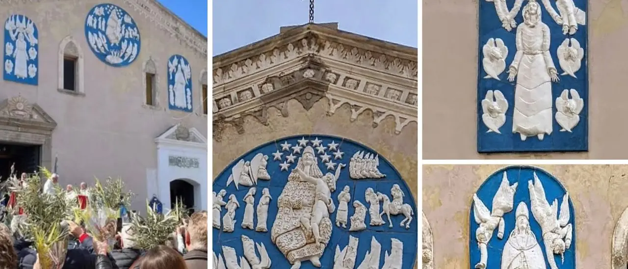 Pizzo, salve le ceramiche del maestro Curatolo: dopo il restauro saranno ricollocate sulla facciata della chiesa