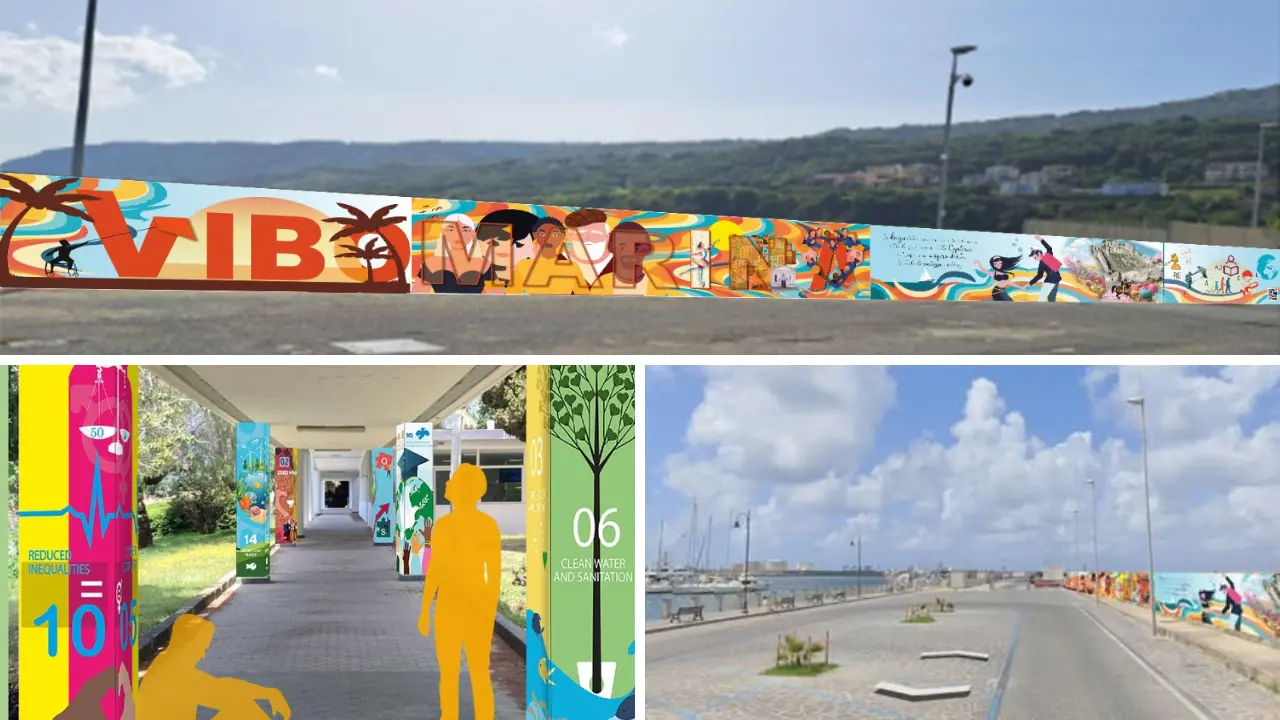 I murales progettati dagli studenti dell’Industriale di Vibo raccontano il futuro e vincono il contest di Baker Hughes