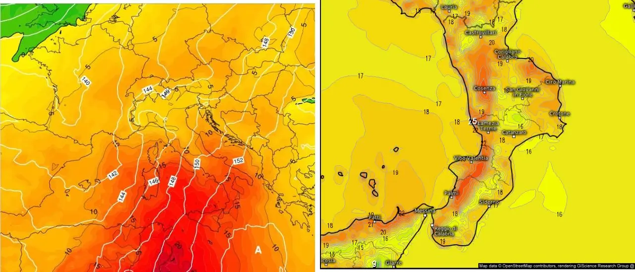 Meteo Vibonese, Domenica delle Palme con caldo africano: la sabbia torna a colorare i cieli (e le auto) di rosso