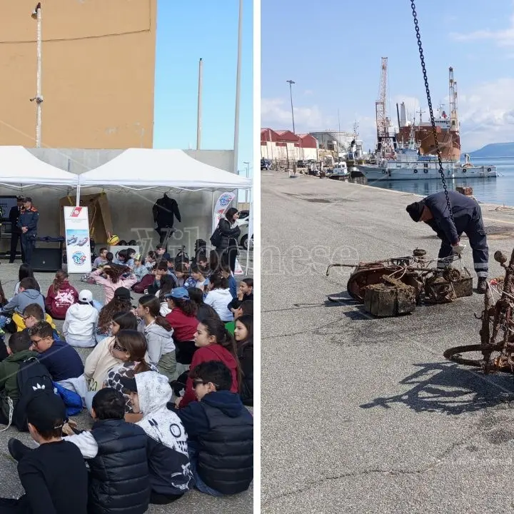 Quando il mare diventa una discarica, a Vibo Marina riportati in superficie rifiuti di ogni sorta