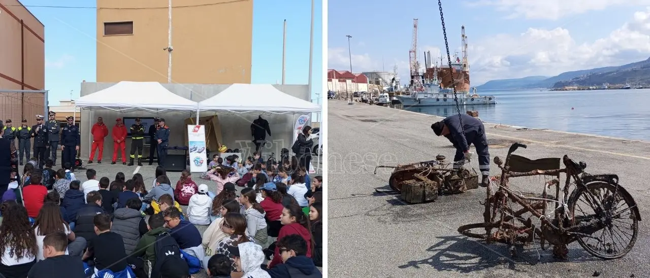 Quando il mare diventa una discarica, a Vibo Marina riportati in superficie rifiuti di ogni sorta
