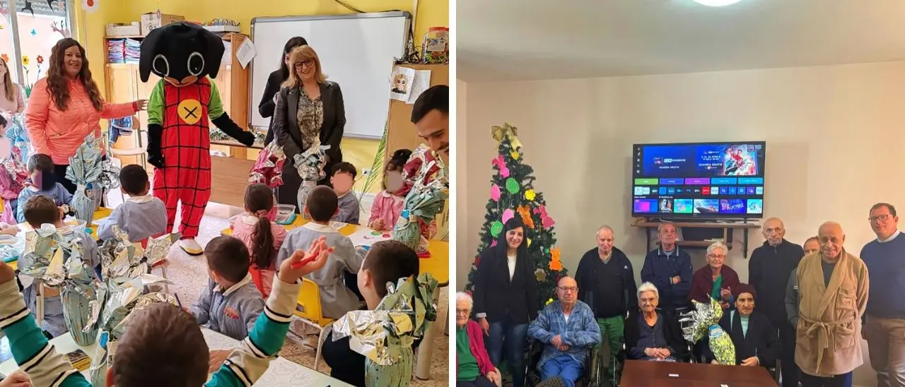 Rombiolo, l'amministrazione comunale dona uova di Pasqua a bambini e anziani: «Ricordo prezioso per tutti noi»