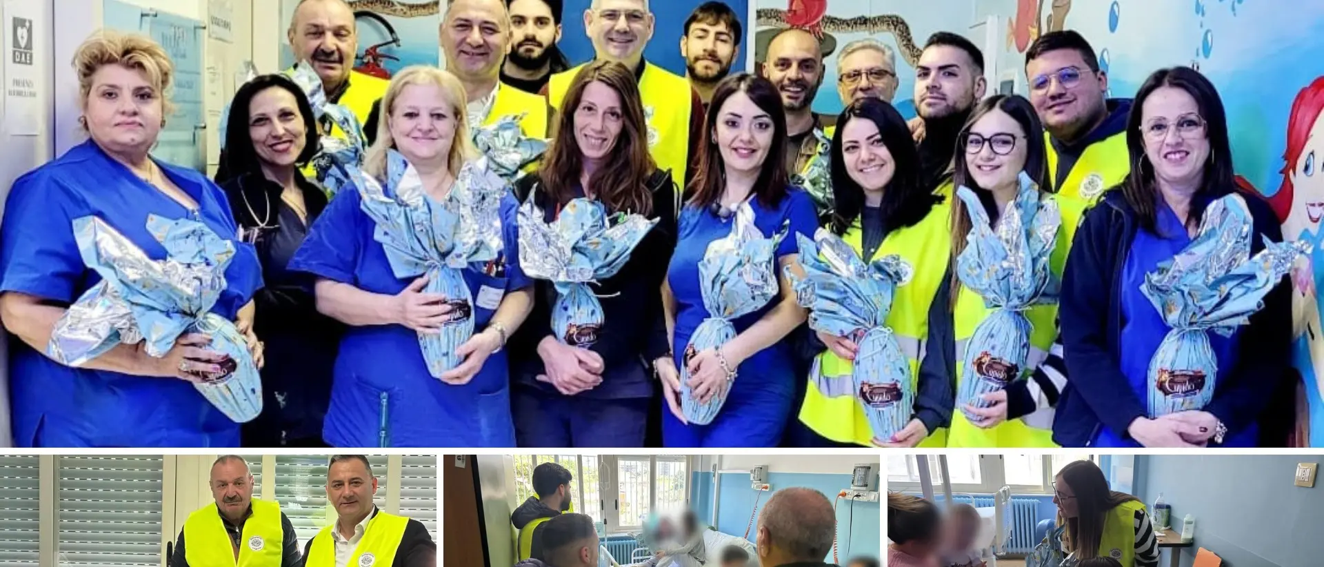 Uova di Pasqua e sorrisi per i bimbi della Pediatria di Vibo: il gesto d'amore dell'associazione AttivaMente