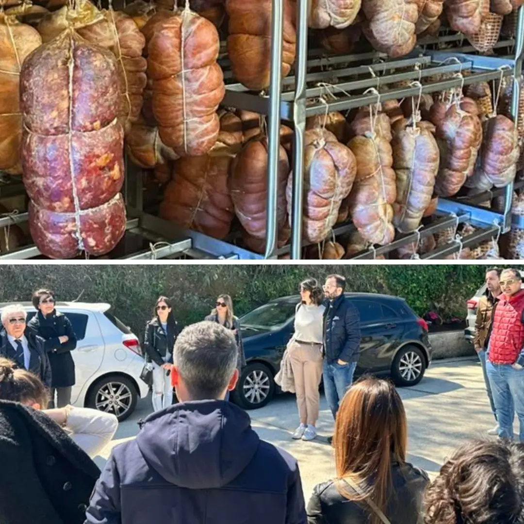 Non solo vino, sommelier da tutta la Calabria in visita a Spilinga per scoprire i segreti della ‘nduja