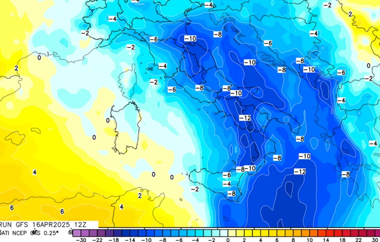 Meteo Vibonese, si cambia: temperature giù di 10 gradi e pioggia ma senza sabbia del deserto