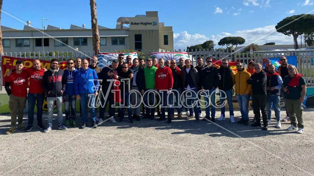 Sciopero nazionale dei metalmeccanici: presidio alla Baker Huges di Porto Salvo per Fim-Cisl Calabria e Cisl Magna Grecia