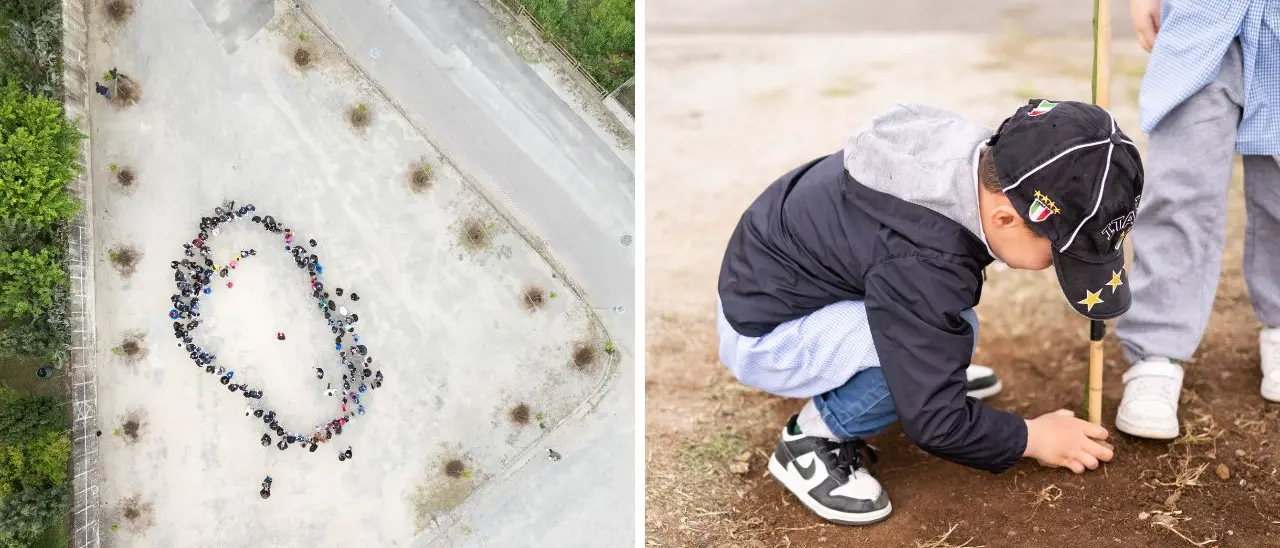 Giornata della Terra, a Filogaso la Fondazione Augurusa e i bambini delle scuole piantano 20 alberi