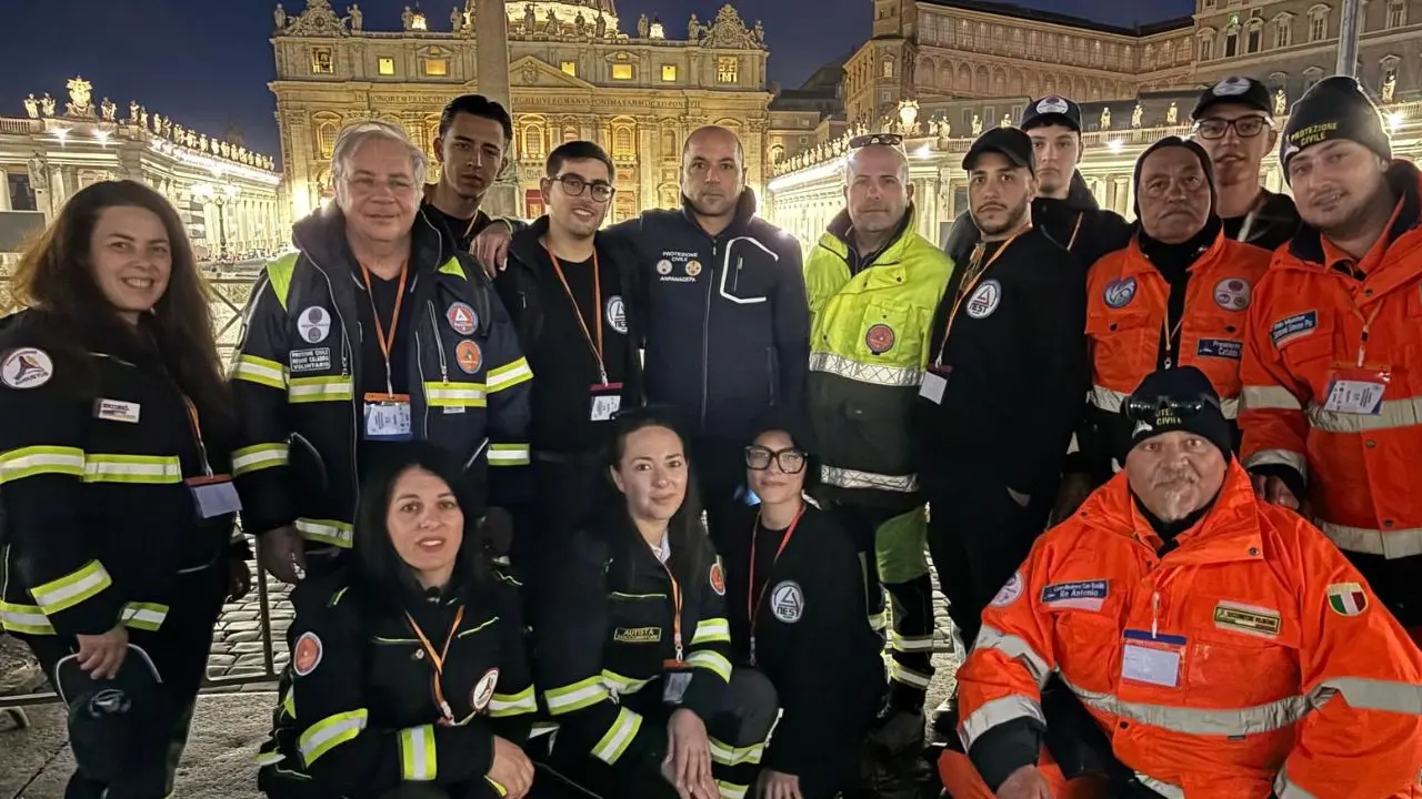 Funerali di papa Francesco, anche i volontari vibonesi del coordinamento ''Augustus'' tra coloro che hanno assicurato i servizi logistici