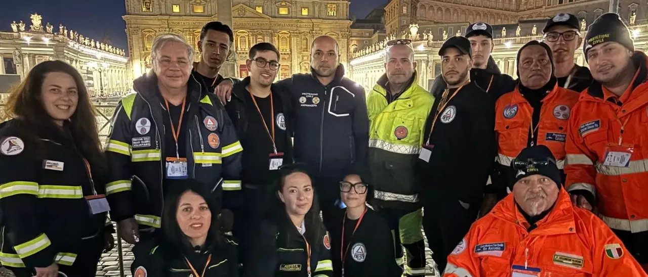 Funerali di papa Francesco, anche i volontari vibonesi del coordinamento ''Augustus'' tra coloro che hanno assicurato i servizi logistici