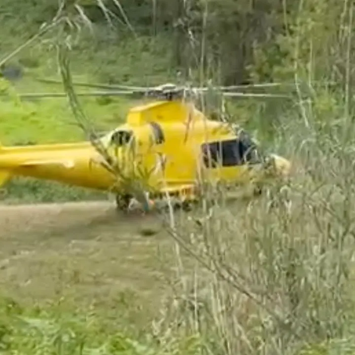 Corigliano Rossano,\u00A0l’elisoccorso atterra di notte al “Giannettasio” | VIDEO