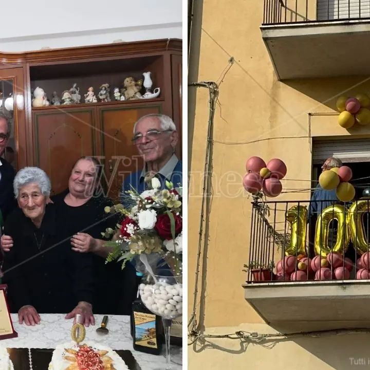 Festa grande a Porto Salvo per i cento anni di Nicolina Florio. Il sindaco Romeo: «Simbolo di chi ha fatto tanti sacrifici» - VIDEO
