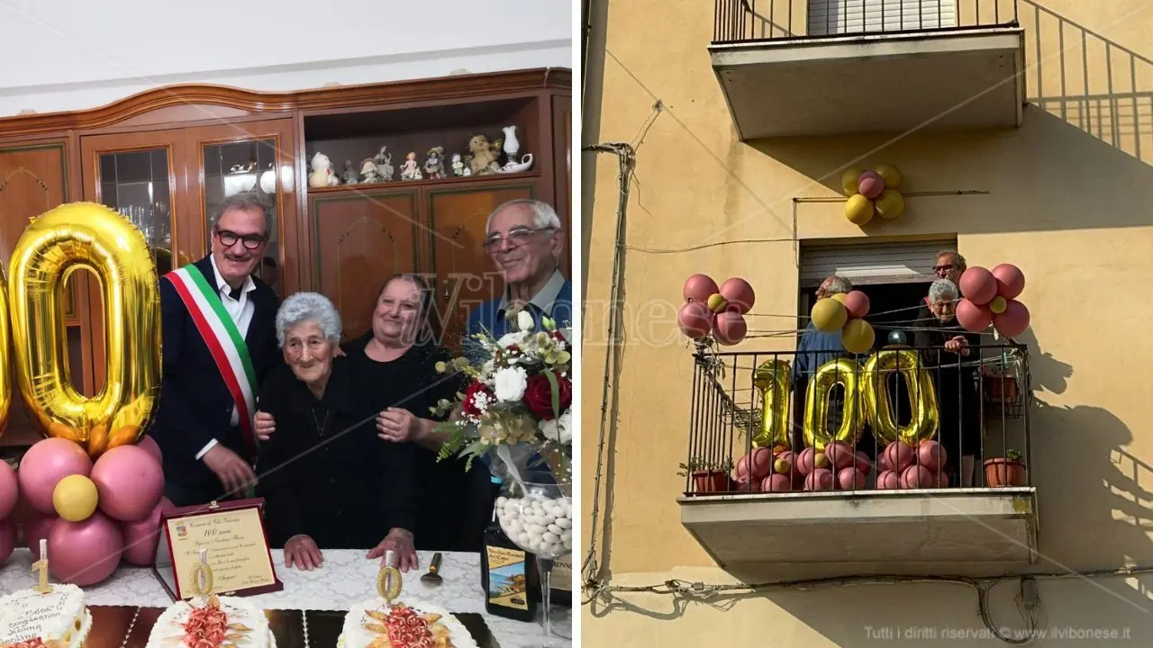 Festa grande a Porto Salvo per i cento anni di Nicolina Florio. Il sindaco Romeo: «Simbolo di chi ha fatto tanti sacrifici» - VIDEO