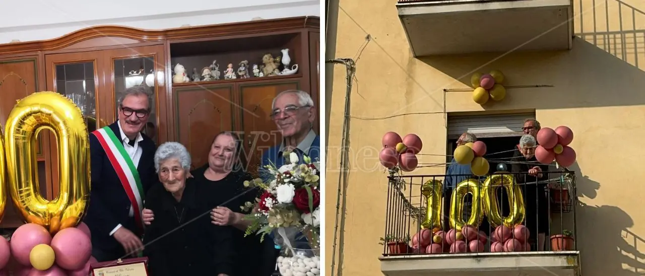 Festa grande a Porto Salvo per i cento anni di Nicolina Florio. Il sindaco Romeo: «Simbolo di chi ha fatto tanti sacrifici» - VIDEO
