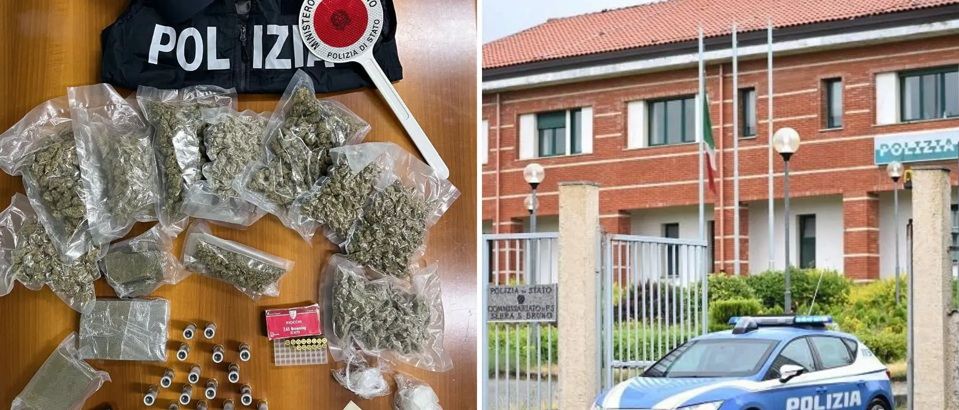 Serra, coppia sorpresa in casa con droga e munizioni: dopo l’arresto (per lui) e l’obbligo di dimora (per lei) arriva anche l’avviso orale