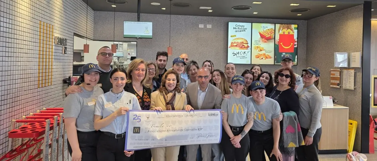 Vibo, Fondazione Ronald McDonald e Banco alimentare della Calabria insieme donano 100 pasti caldi a settimana a chi è in difficoltà