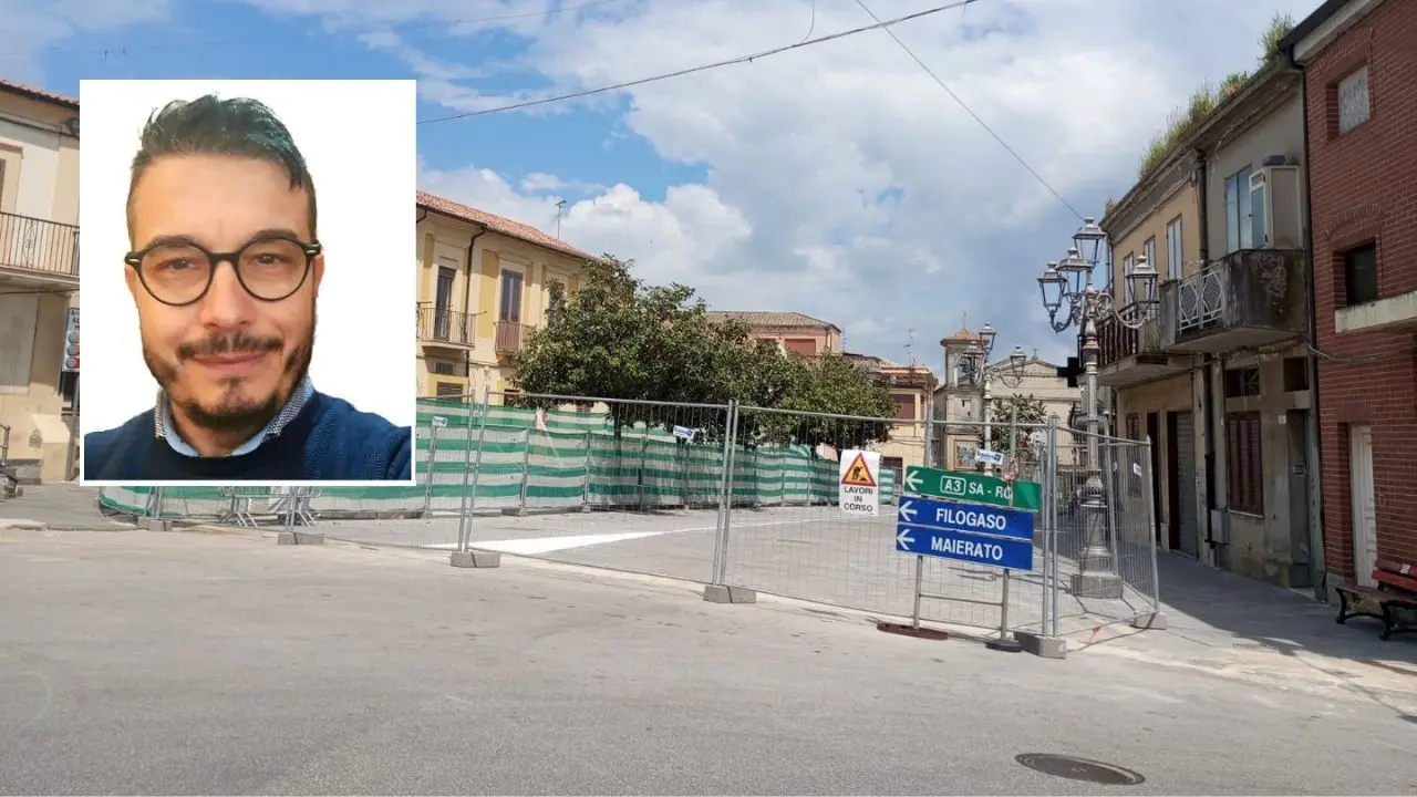 Sant'Onofrio, la piazza è ancora un cantiere. L'ex consigliere comunale Mattioli: «Nuovo stop ai lavori dopo 8 mesi di disagi»