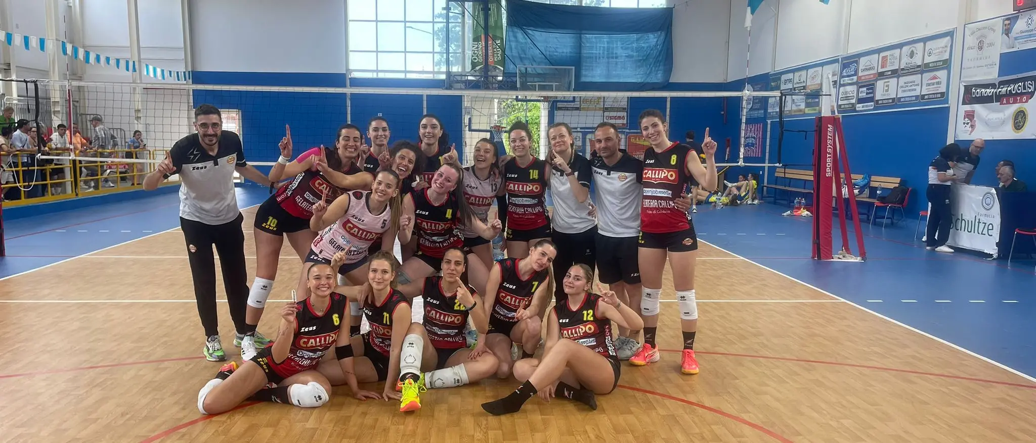 Tonno Callipo, dopo la promozione in B1 le giallorosse non si fermano e conquistano un'altra vittoria: 3-0 contro Terrasini