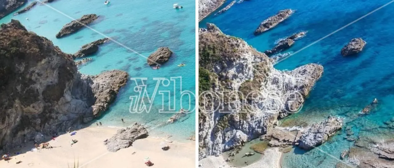 Il mare si mangia il paradiso: ecco come sta scomparendo la spiaggia di Capo Vaticano “Praia i Focu” tra le 50 più belle d’Europa