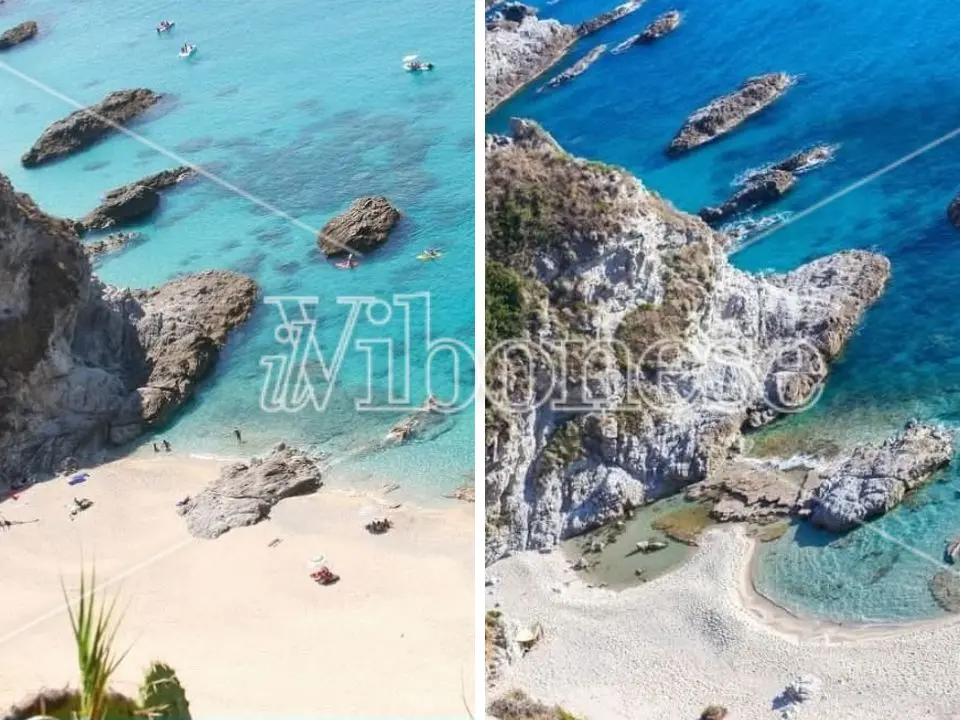 Il mare si mangia il paradiso: ecco come sta scomparendo la spiaggia di Capo Vaticano “Praia i Focu” tra le 50 più belle d’Europa