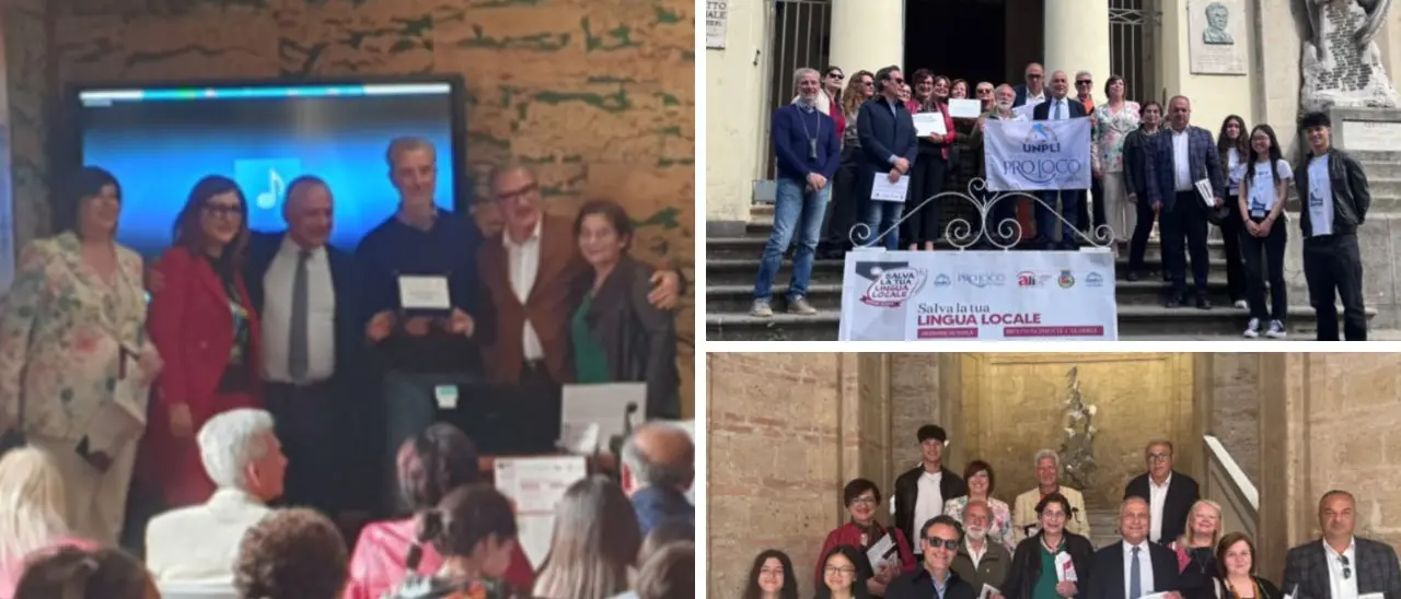 Salva la tua lingua locale: premiati a Vibo le Pro Loco calabresi e gli studenti della De Amicis vincitori del concorso a Roma