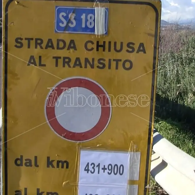 Vibo Valentia: la Statale 18 chiusa al transito e quei percorsi alternativi da incubo - Video