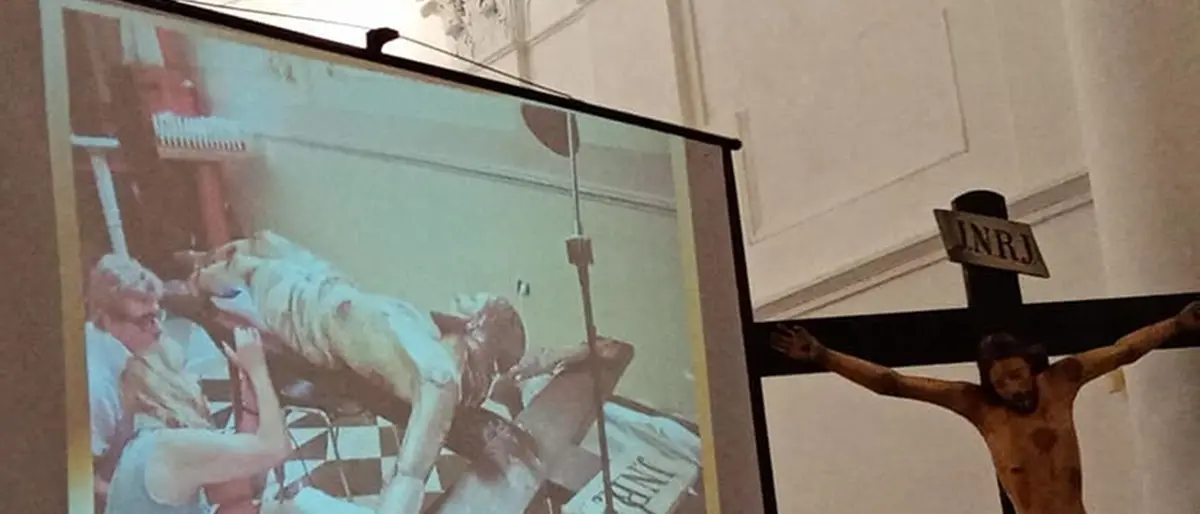 Pizzo, dopo il restauro esposto al culto ‘U Patri d’a Rocca