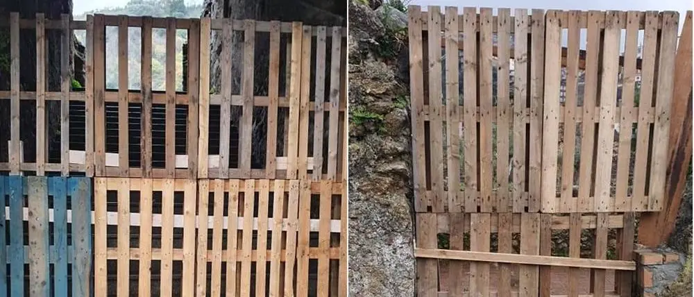 Sconcerto a Soriano: bancali in legno al posto dei cancelli del Complesso monumentale