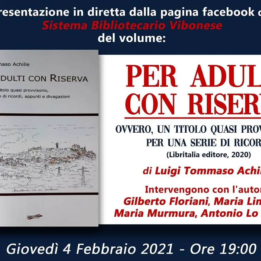 L’architetto Luigi Tommaso Achille ospite di “Incontri con i libri e gli autori”