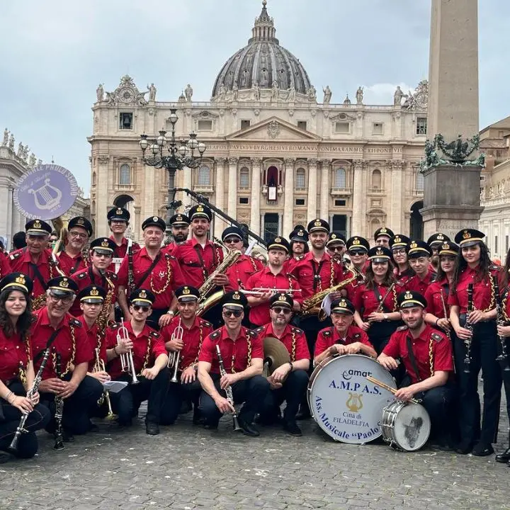 Giubileo delle Bande e dello spettacolo popolare, in piazza San Pietro a Roma anche l'Associazione Paolo Serrao di Filadelfia
