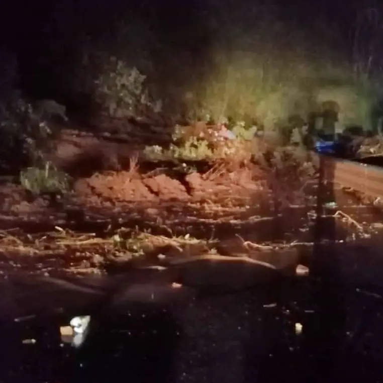 Maltempo nel Vibonese, frana tra Drapia e Tropea: interrotta la provinciale n. 17