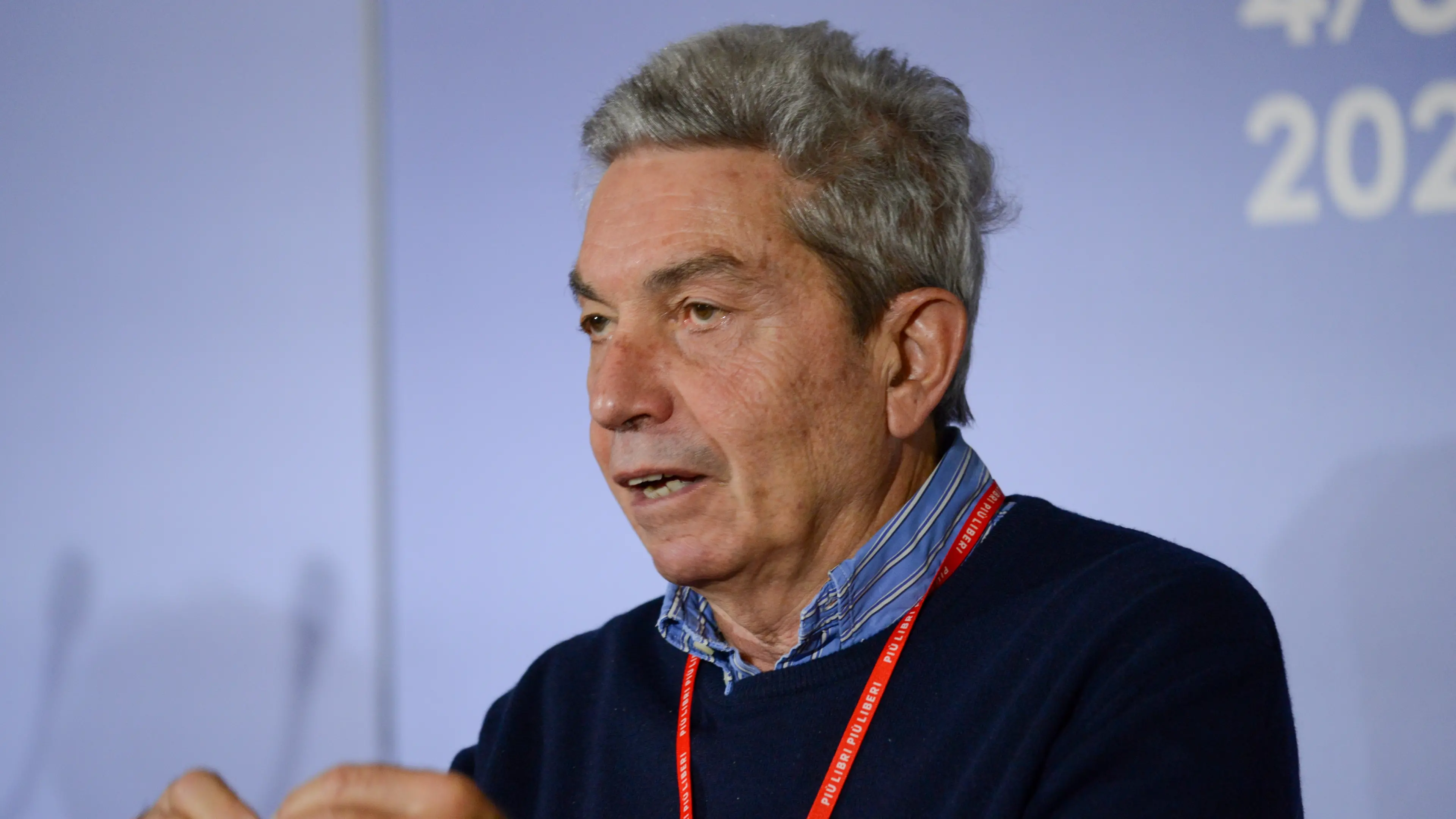 Antonio Padellaro, journalist during \\u00E2??Pi\\u00E2?\\u009Du libri piu liberi The National Fair of Small and Medium Publishing, News in Roma, Italy, December 04 2021