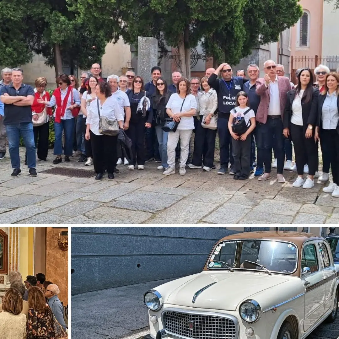 Le auto storiche invadono Mileto, il presidente della Nausicaa Veteran: «Questo luogo ci ha fatto viaggiare nel tempo»