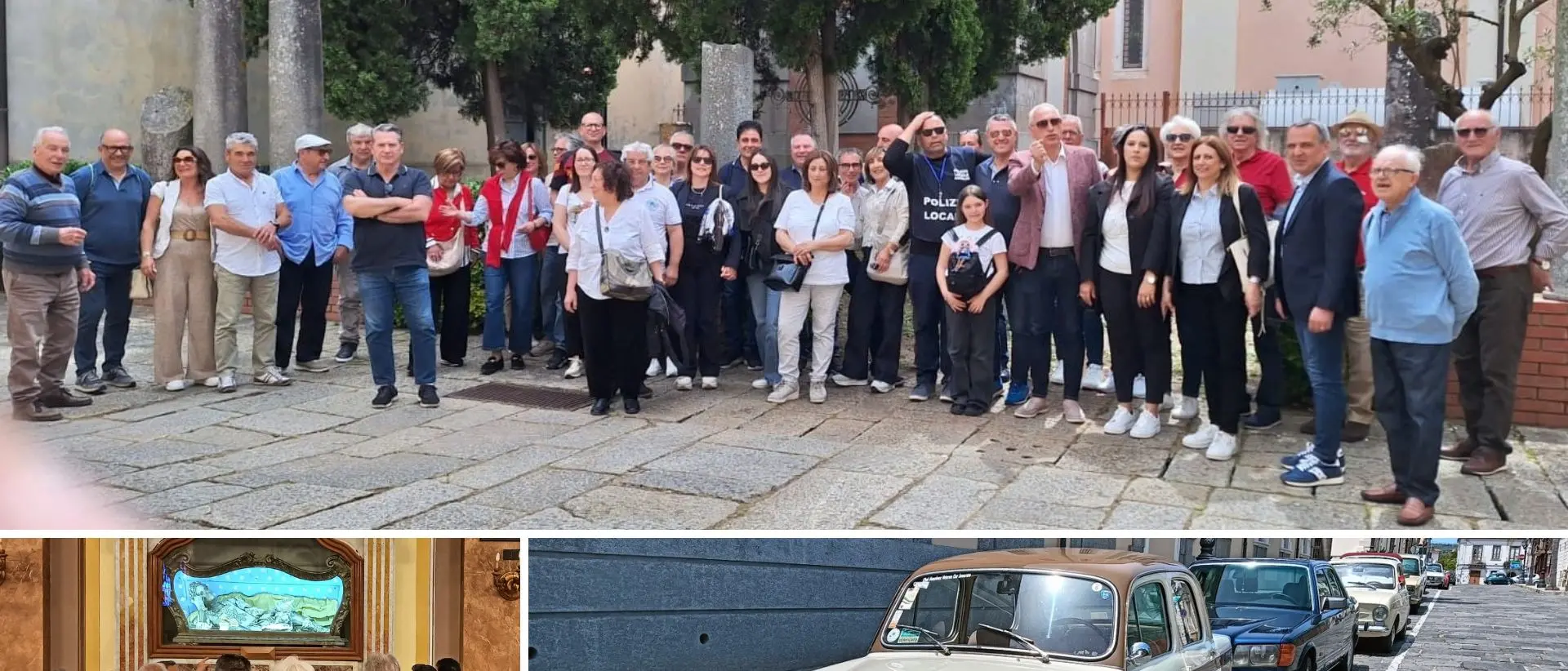 Le auto storiche invadono Mileto, il presidente della Nausicaa Veteran: «Questo luogo ci ha fatto viaggiare nel tempo»