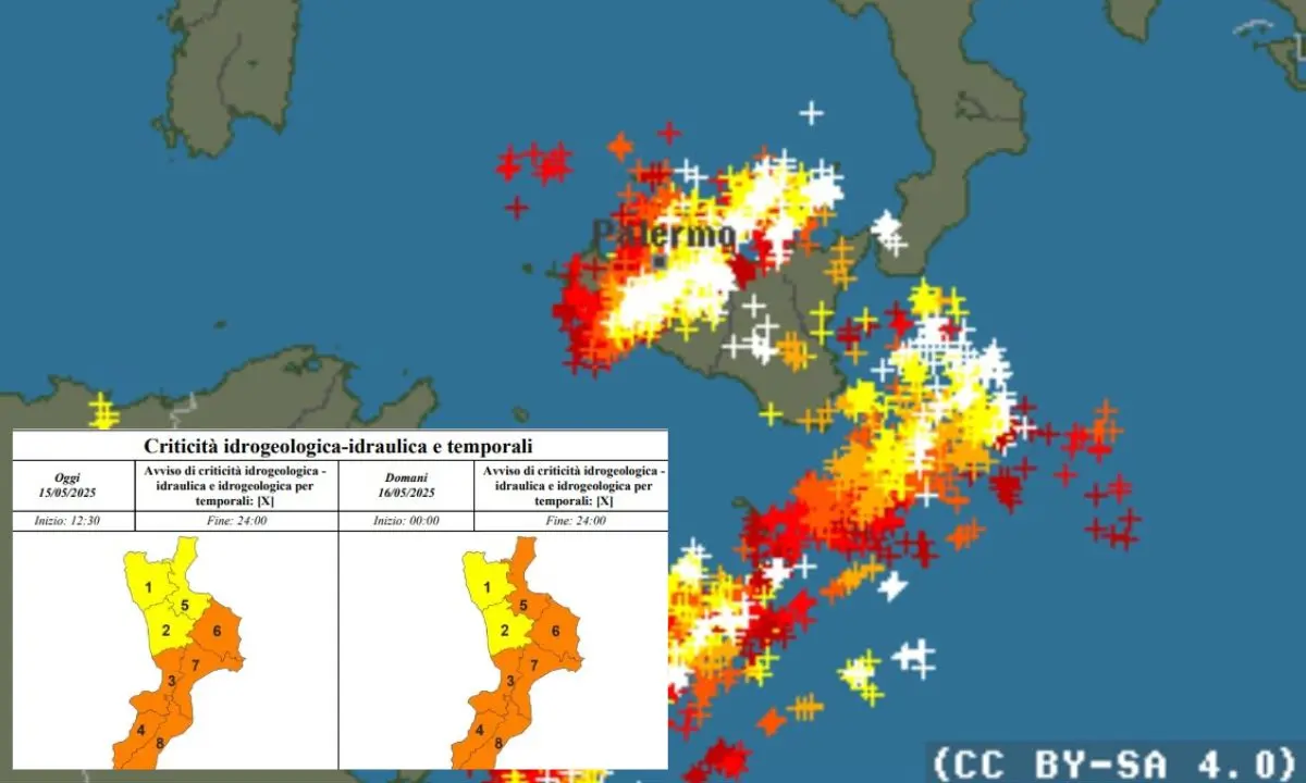 Meteo, si passa in allerta arancione (anche per domani): il ciclone arriva in Calabria. I Comuni valutano la chiusura delle scuole