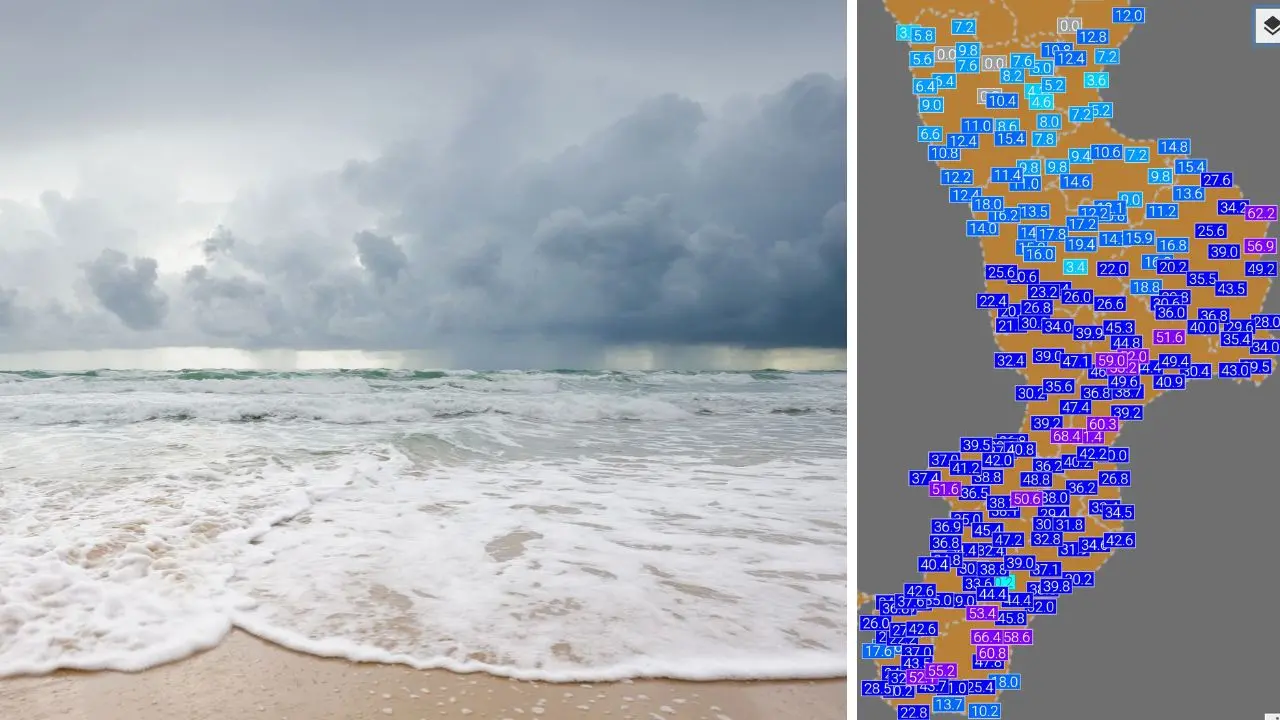 Meteo Vibonese, allerta arancione ma non troppo: precipitazioni meno intense del previsto