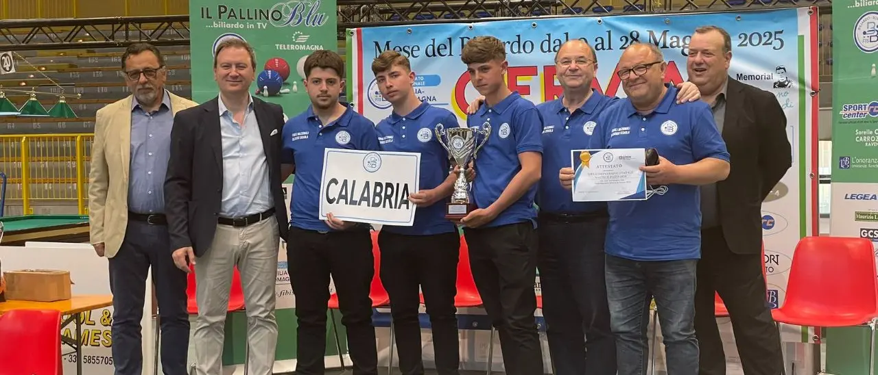 Gli studenti del Nautico di Pizzo battono la Lombardia e diventano campioni nazionali di biliardo nel torneo scolastico