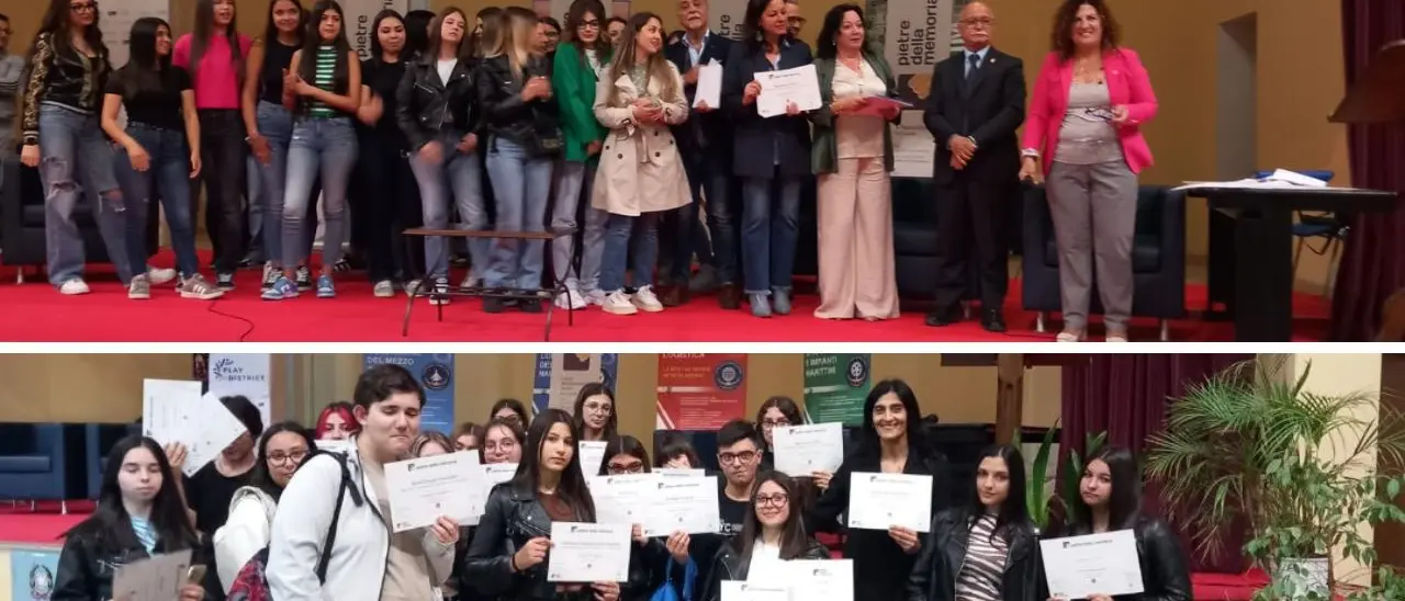Gli studenti dell'Ipseoa di Vibo premiati al concorso Esploratori della Memoria indetto dall'Associazione nazionale mutilati di guerra