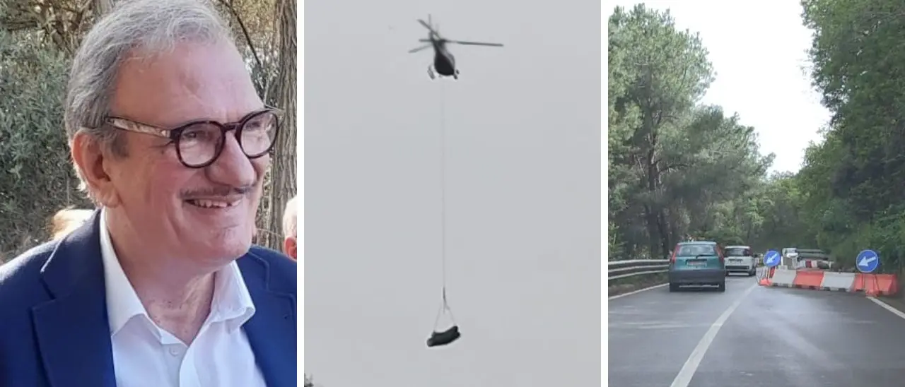 Anche un elicottero per la piena riapertura della Ss 18, la soddisfazione del sindaco di Vibo: «Era importante finire prima dell’estate»