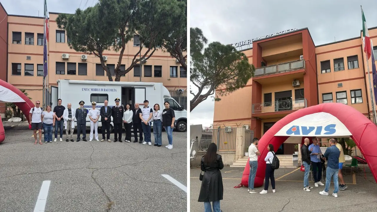 Donazione di sangue a Vibo Marina: le Forze dell’ordine unite per la vita con l’Avis di Pizzo
