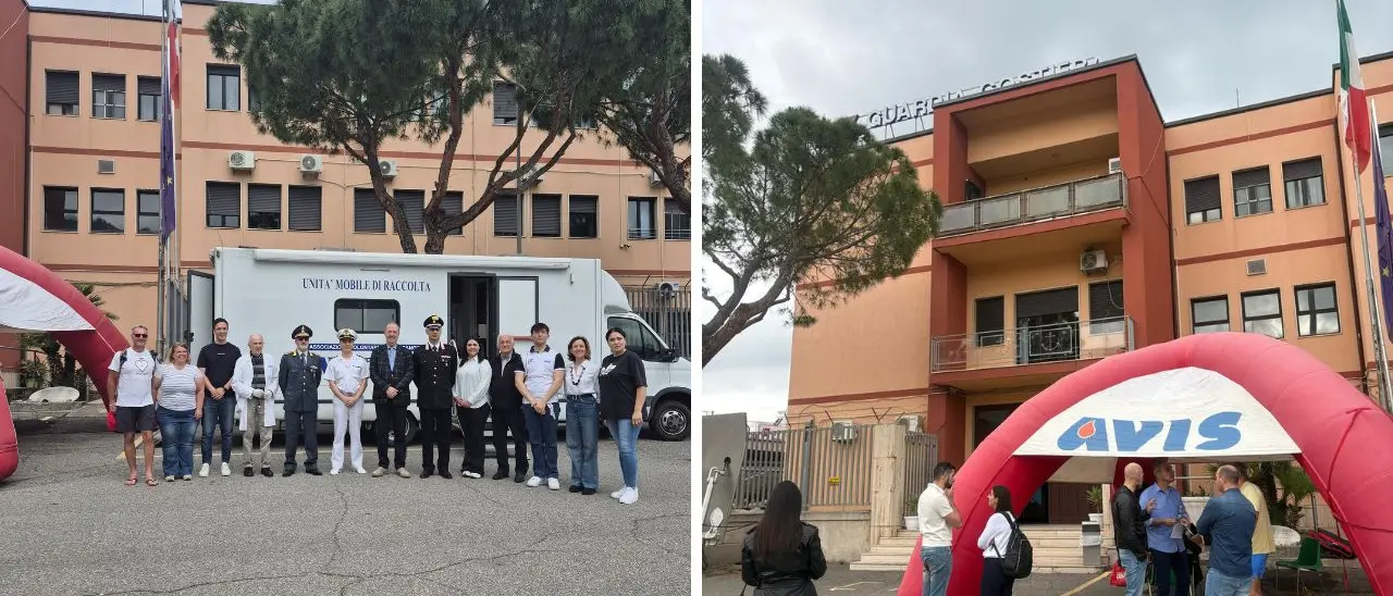 Donazione di sangue a Vibo Marina: le Forze dell’ordine unite per la vita con l’Avis di Pizzo