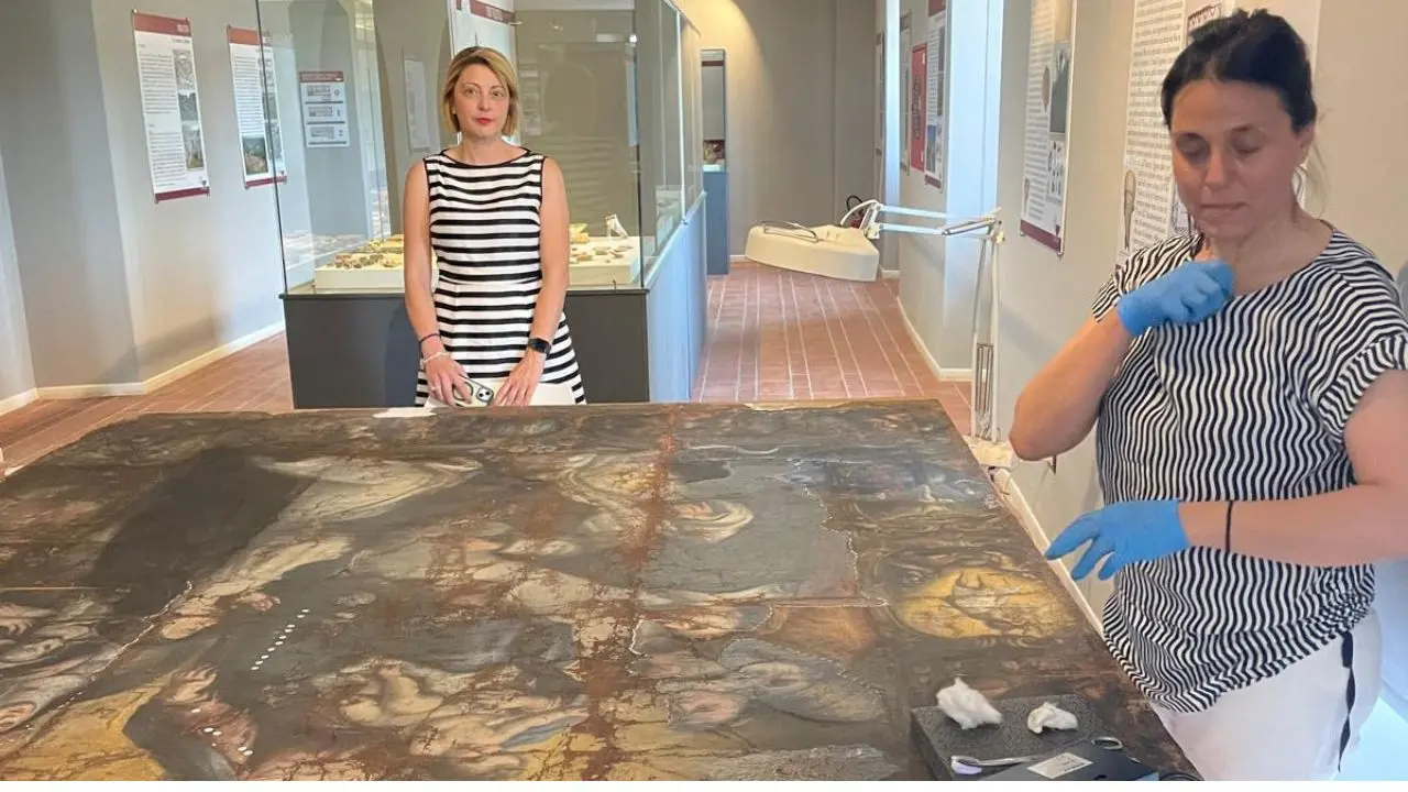 Soriano, terminato il restauro dell'antica tela raffigurante la Madonna del Rosario: il 24 maggio la presentazione