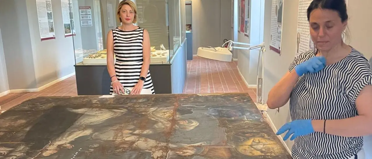 Soriano, terminato il restauro dell'antica tela raffigurante la Madonna del Rosario: il 24 maggio la presentazione