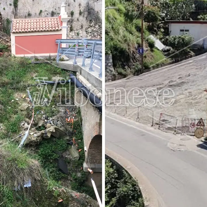 Tropea, dopo 10 anni sistemata la spaventosa voragine di via Carmine ma i residenti restano preoccupati: «Temiamo un nuovo cedimento»